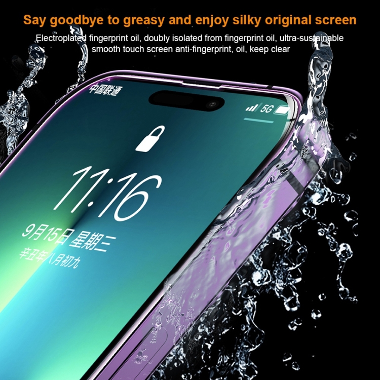 WK WTP-070 King Kong Vacha Series 9D Curved AR Frosted Tempered Glass Screen Protector iPhone 12/13/14 Series - Image 8