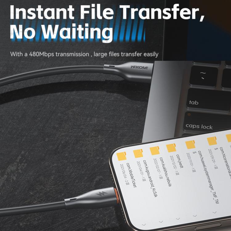 WK WDC-116a 66W High-Power Fast Charging USB to Type-C Data Cable - Image 8