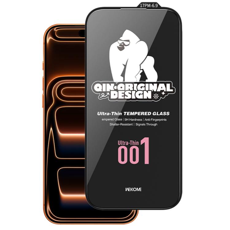WK WTP-113 Qin Series Ultra-thin 001 9D Curved HD Tempered Glass Screen Protector iPhone 17/16 Series