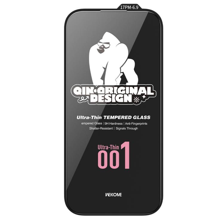 WK WTP-113 Qin Series Ultra-thin 001 9D Curved HD Tempered Glass Screen Protector iPhone 17/16 Series - Image 2